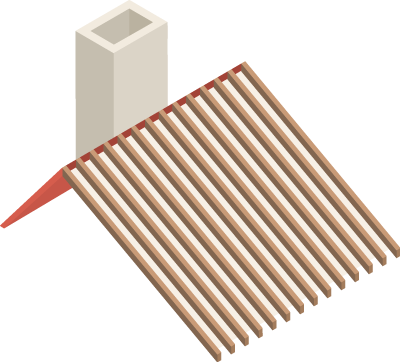 Illustration of a new roof by BILT Construction